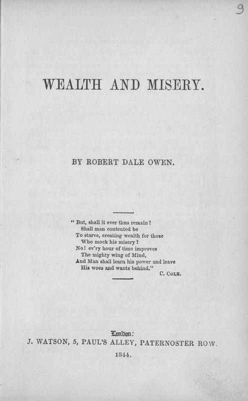 Wealth and misery