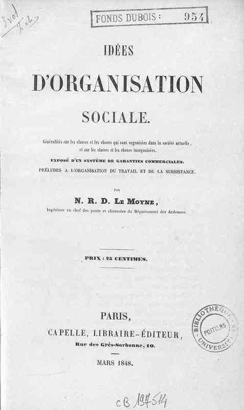 Idées d'organisation sociale