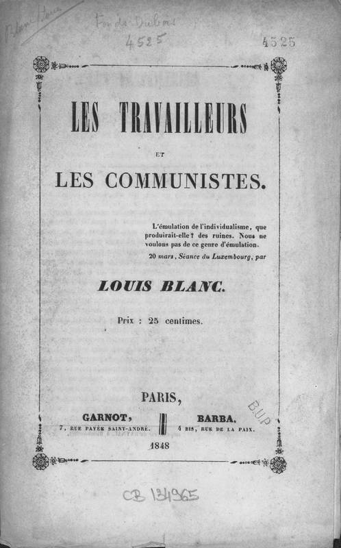 Les travailleurs et les communistes