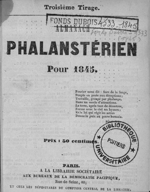 Almanach phalanstérien pour 1845