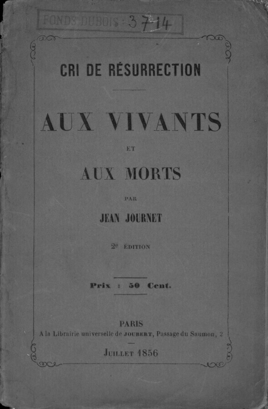 Cri de résurrection : aux vivants et aux morts